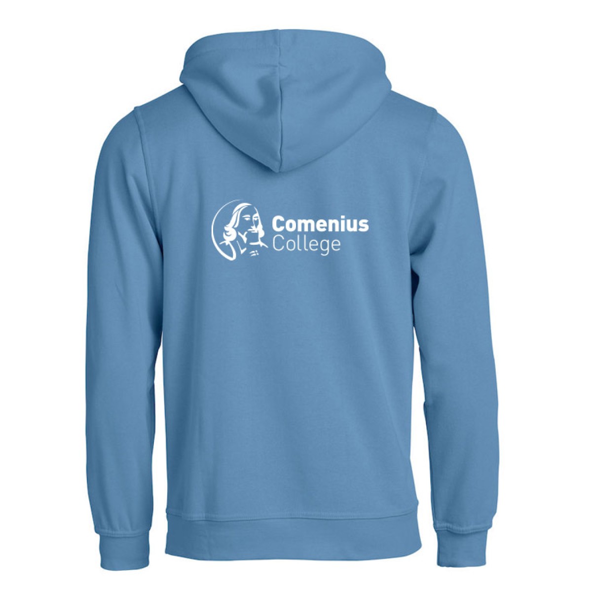 comenius hoodie lichtblauw unisex